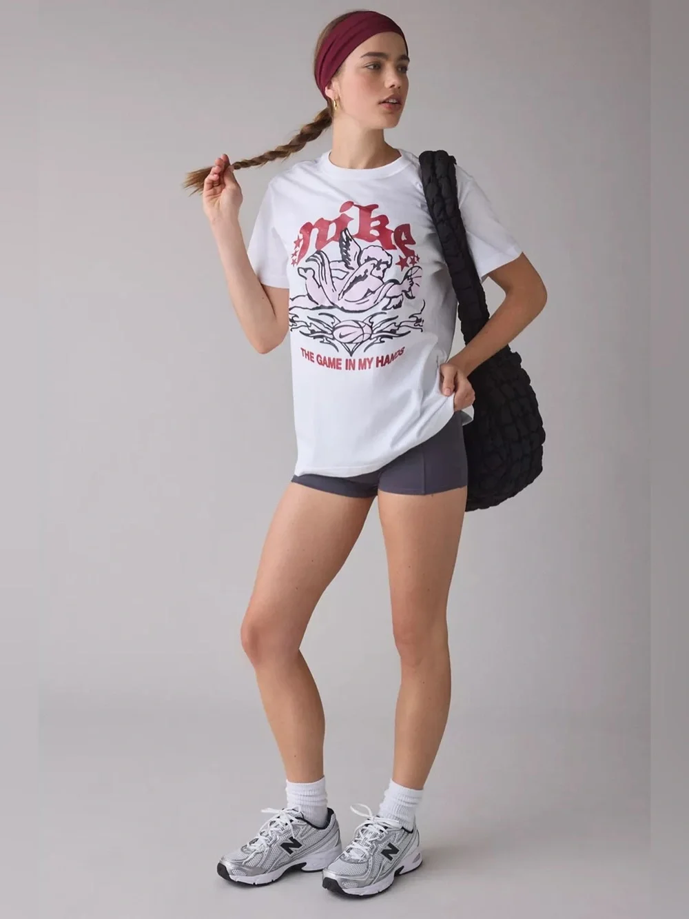 NWT Nike Sportswear Cherub Basketball Short Sleeve Boyfriend Tee